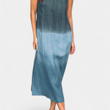 Taerra Vestido Sin Mangas de Estilo Tie-Dye en Degradé para un Look Vibrante y Moderno