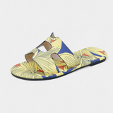 Sandalias Berenice Planas Multicolores con Estampado Tropical para un look vibrante y fresco