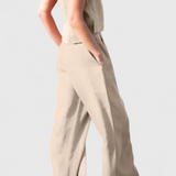 Yvanne Conjunto Vintage Sin Mangas para un Estilo de Verano Elegante