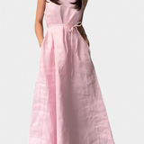 Vestido Suave sin Mangas Rosetta con Lazo Ajustable para un Look Elegante y Confortable