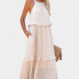 Vestido Monica de Estilo Clásico y Confort para una Frescura Natural