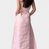 Vestido Suave sin Mangas Rosetta con Lazo Ajustable para un Look Elegante y Confortable