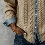 Simone Camisa Patchwork de Denim