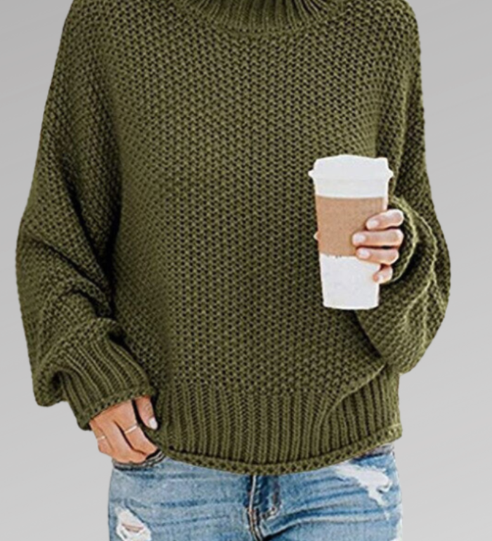 Molly Jersey de punto grueso de corte relajado para mayor comodidad