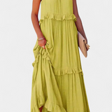 Vestido Monica de Estilo Clásico y Confort para una Frescura Natural