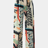 Arce Pantalones de cintura alta con estampado floral y corte recto para un estilo elegante