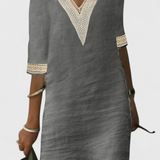 Vestido midi casual de elegancia sofisticada Malia