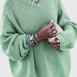 Lana Jersey Suelto de Alta Calidad para Comodidad y Estilo Elegante