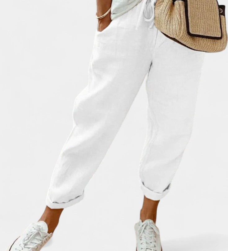 Alba Pantalones Rectos Transpirables - Comodidad y Estilo para Cada Día