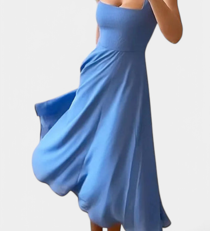 Vestido midi sin mangas estilo A-line de Mary para un look elegante y cómodo