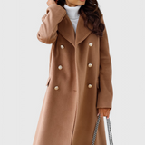 Abrigo Clásico de Lana Yara con Silueta Estructurada Para un Look Elegante y Sofisticado