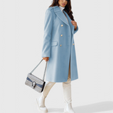 Abrigo Clásico de Lana Yara con Silueta Estructurada Para un Look Elegante y Sofisticado