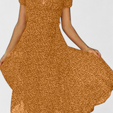 Nuria Vestido Midi Casual con Elegante Escote en V
