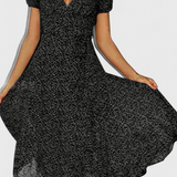 Nuria Vestido Midi Casual con Elegante Escote en V