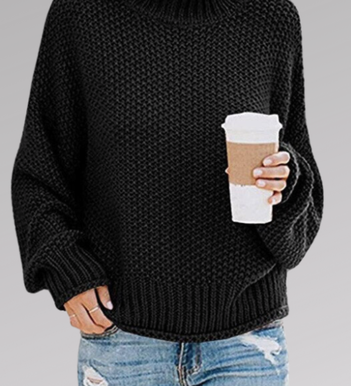 Molly Jersey de punto grueso de corte relajado para mayor comodidad