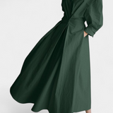 Vestido Maxi de Manga Larga Retro Miriam - Elegancia y Estilo Atemporal