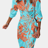 Elodie Vestido Envolvente con Estampado Atractivo