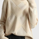 Jersey de Cachemira con Cuello Alto de Jazmín - Elegancia y Confort Disponible