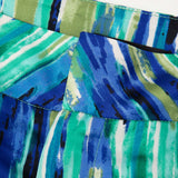 Inna Pantalones Rectos de Cintura Alta con Elegante Estampado de Mármol