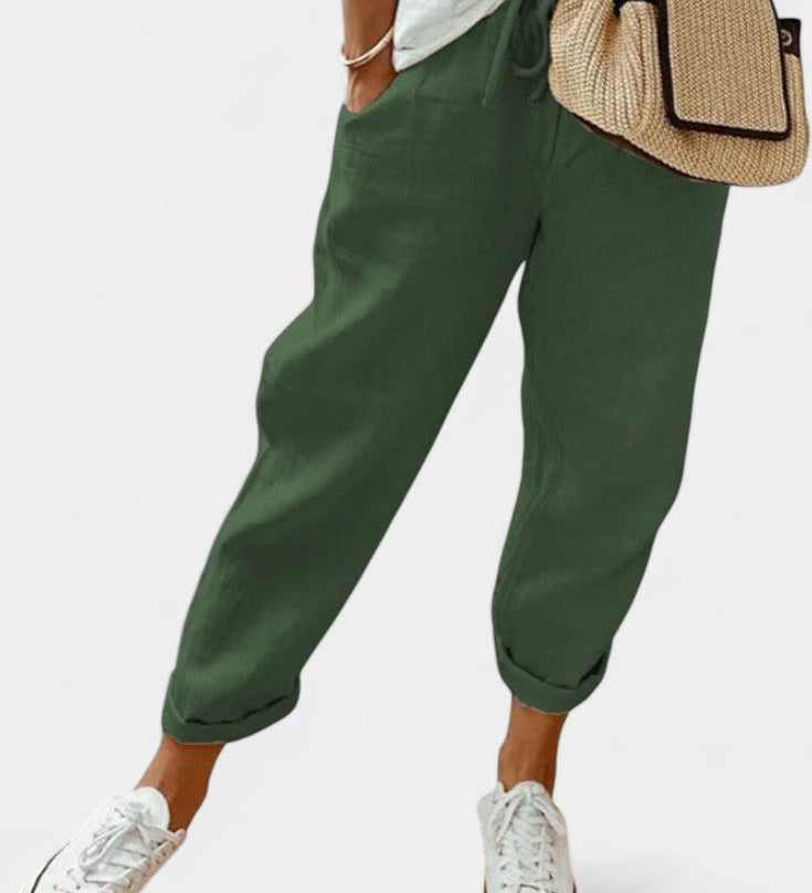 Alba Pantalones Rectos Transpirables - Comodidad y Estilo para Cada Día