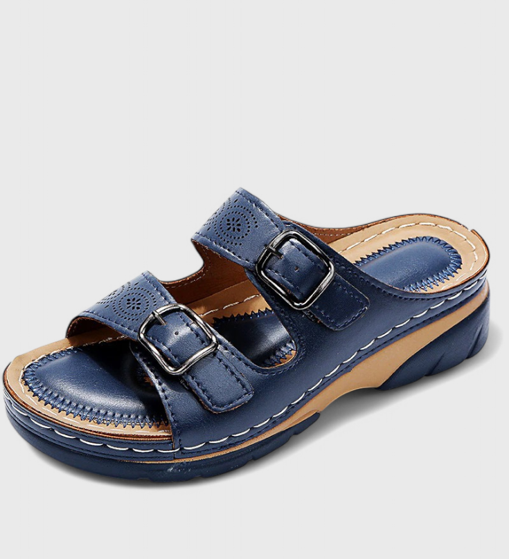 Tamsin Sandalias de Cuero con Diseños Ortopédicos para Máxima Comodidad