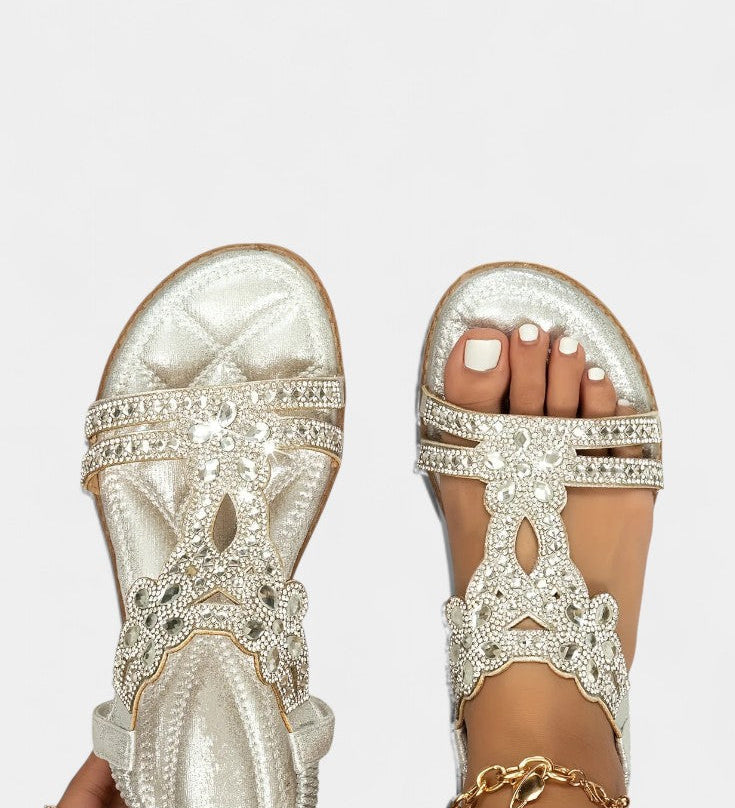 Sandalias Gladiadoras Alaya con Detalles Elegantes