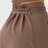 Sophie Pantalones de pierna ancha con cordones para un estilo cómodo y elegante