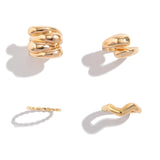 Conjunto de 4 Anillos de Metal Elegantes y Duraderos