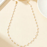 Collar Dorado con Encanto de Perla | Unidos contra el Cáncer de Mama