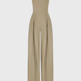 Vestido Monocromático Elegante sin Mangas