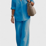 Conjunto de Dos Piezas en Lino y Algodón Skye con Estilo Relajado y Confortable