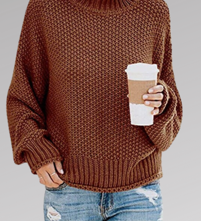 Molly Jersey de punto grueso de corte relajado para mayor comodidad