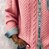 Simone Camisa Patchwork de Denim