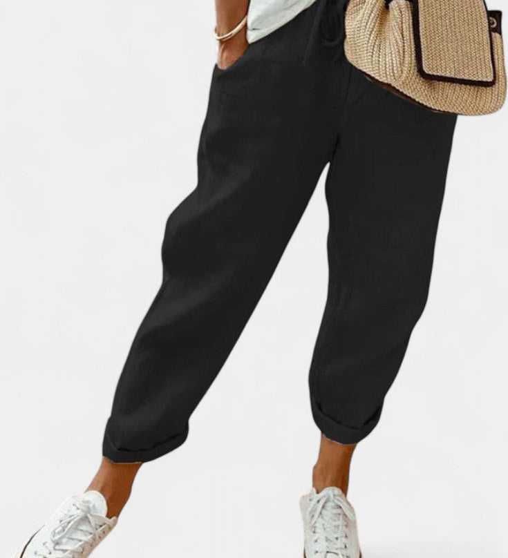 Alba Pantalones Rectos Transpirables - Comodidad y Estilo para Cada Día