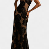 Vlada Vestido Floral de Terciopelo - Elegancia y Sofisticación para Cualquier Ocasión