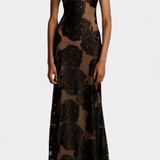 Vlada Vestido Floral de Terciopelo - Elegancia y Sofisticación para Cualquier Ocasión