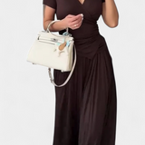 Conjunto de Dos Piezas Ruslana con Escote en V Cruzado para Máximo Comodidad