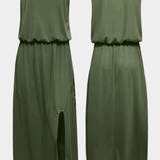 Dianne Vestido sin mangas de silueta holgada con abertura lateral para un estilo cómodo y elegante