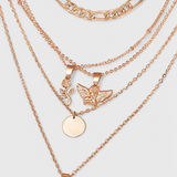 Elegante collar con diseño de Rosa y Ángel para un estilo único