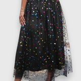 Falda de Lunares Colorida de Claire para un Estilo Vibrante y Confiado