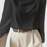 Zaraa Blusa Elegante con Manga Transparente para un Estilo Sofisticado