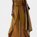 Donatila de Algodón Lavado con Aberturas Laterales y Escote Cruzado - Elegancia y Comodidad en tu Estilo