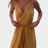 Donatila de Algodón Lavado con Aberturas Laterales y Escote Cruzado - Elegancia y Comodidad en tu Estilo