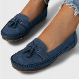 Zapatillas de gamuza clásicas Peony con borlas para un estilo elegante y cómodo