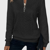 Zoey Jersey de Punto con Cremallera Suave y Cómoda