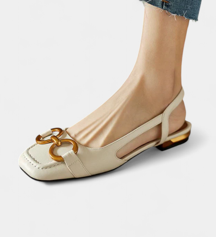 Alma Mocasines Slingback con Diseño de Punta Cuadrada para un Estilo Elegante