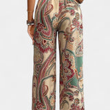 Vitoria Pantalones Veraniegos de Pierna Ancha para un Estilo Cómodo y Elegante