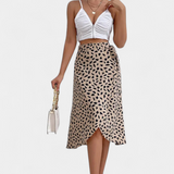 Camila Falda Envolvente Boho con Diseño Asimétrico y Estampados Únicos