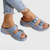 Tamsin Sandalias de Cuero con Diseños Ortopédicos para Máxima Comodidad