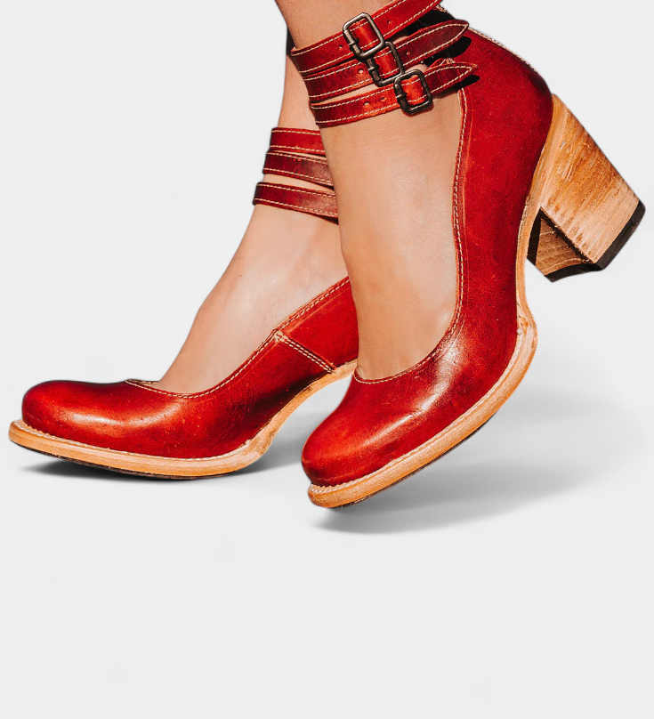 Penka Tacones con Bloque Moderno en Eco-Cuero y Diseño Atemporal